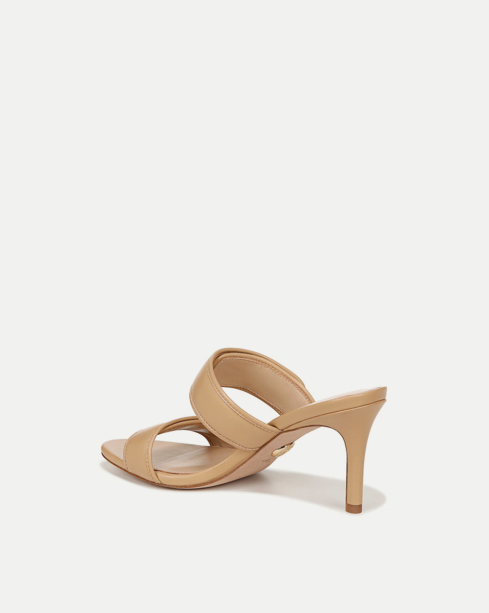 Leather Sandals with 3" Heel for Office & Events | Sona