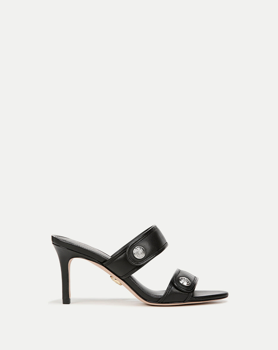 Leather Sandals with 3" Heel for Office & Events | Sona