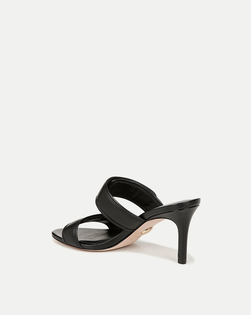 Leather Sandals with 3" Heel for Office & Events | Sona