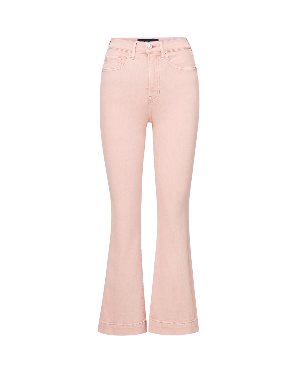 High-Rise Kick-Flare Jeans in Classic Black Wash | Carson