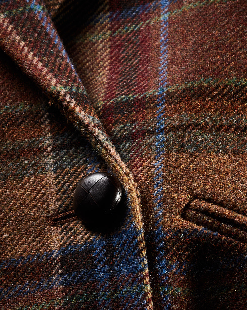 Wool Dickey Jacket for Women | Oria Double-Breasted Plaid Coat
